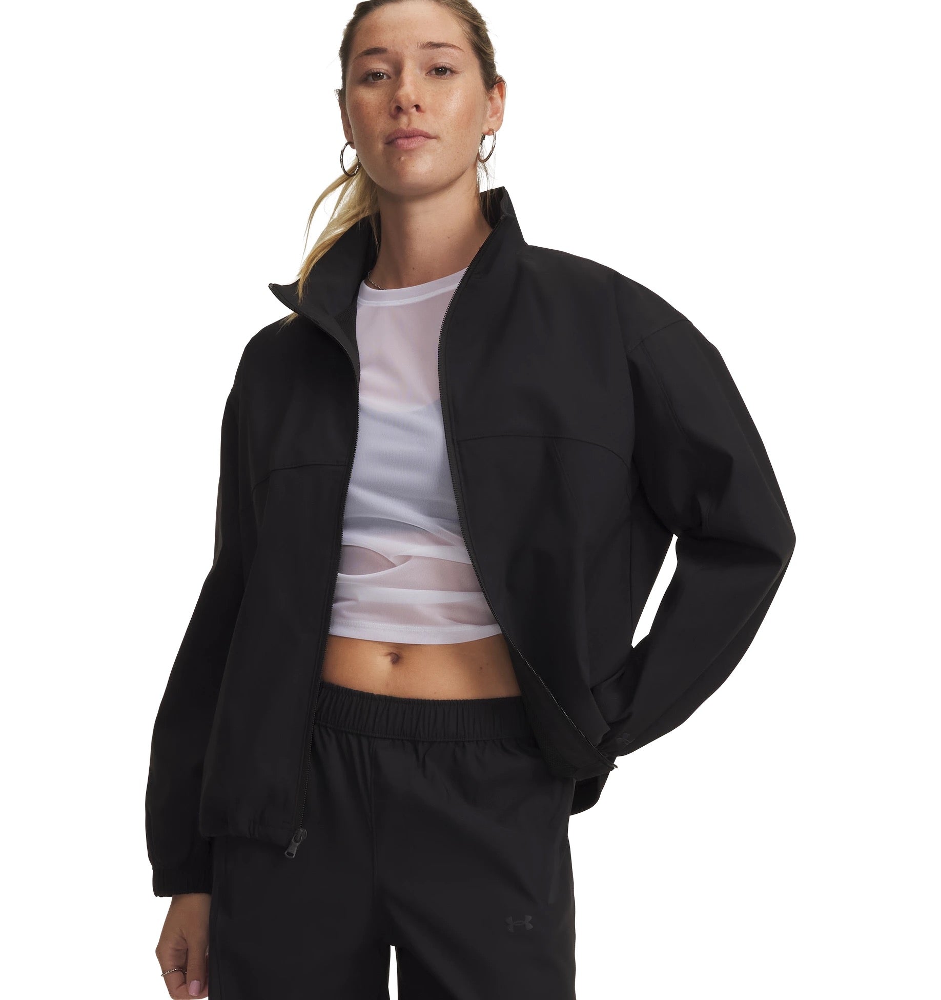 UNDER ARMOUR UNSTOPPABLE WVN FZ Trainingsshirts UNDER ARMOUR 008 STEALTH GRAY XS