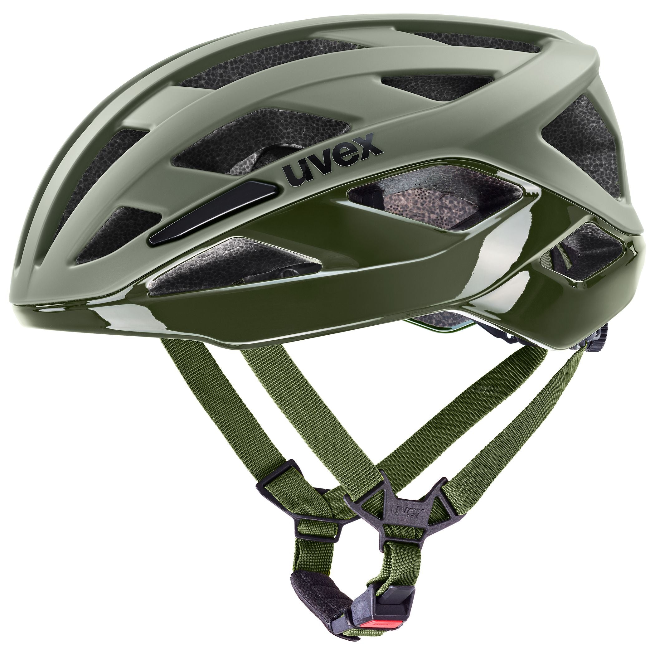 UVEX uvex i-volute Fahrradhelme & Schoner UVEX 0515 Dark olive 52