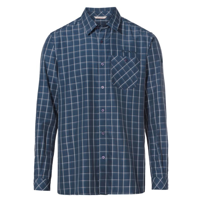 VAUDE Me Albsteig LS Shirt III dark sea/dark sea Wandershirts /-hemden VAUDE dark sea/dark sea M