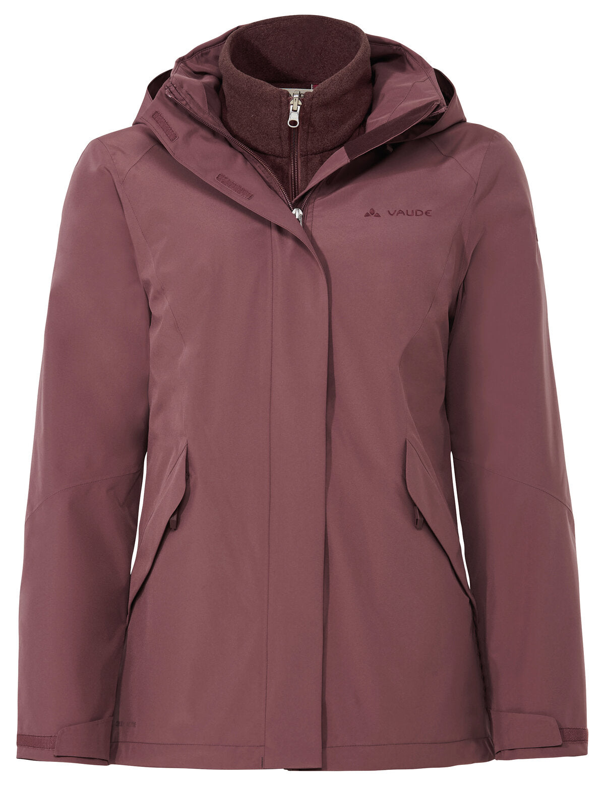 VAUDE Wo Rosemoor 3in1 Jacket II Wanderjacken VAUDE ruby dusk 36