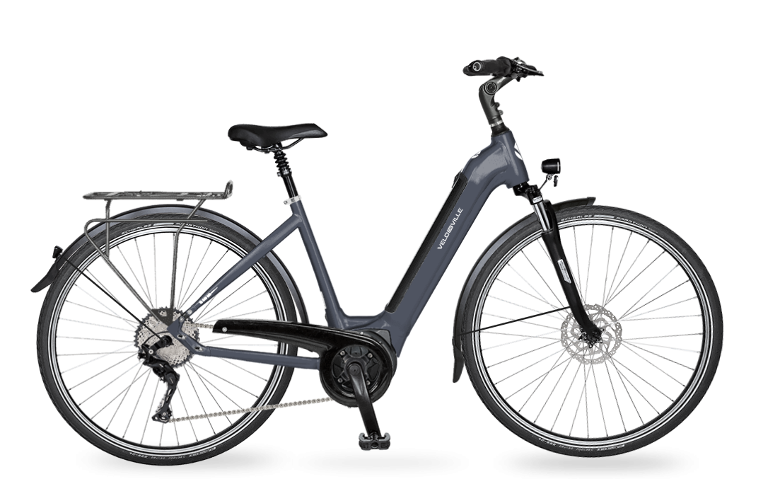VELO DE VILLE AEB990 Allround 28" 9Gg E-Mountainbike VELO DE VILLE Stoe Basalt 55
