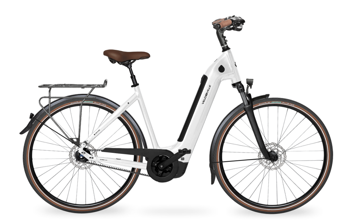 VELO DE VILLE AEB 990 Pro 28" 9 Gang E-Mountainbike VELO DE VILLE Pure White glan 50