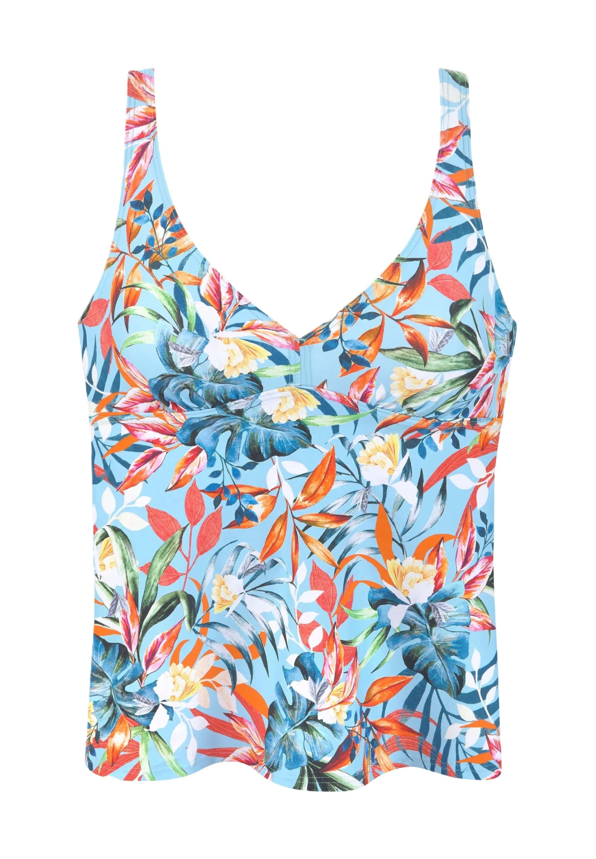 VENICE BEACH Bügel-Tankini-Top C Bikini VENICE BEACH lt.blue prin 38/C