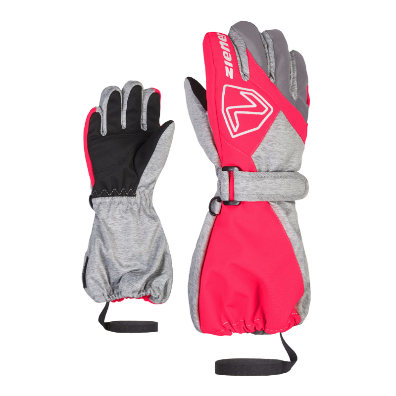 ZIENER Lauro AS Junior Skiing Ski- & Snowboardhandschuhe ZIENER 823758 light m?lange.neon pink 2