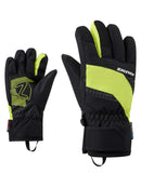 ZIENER LUUKI-Z AS® glove junior unisex Ski- & Snowboardhandschuhe ZIENER black.lime green 3,5