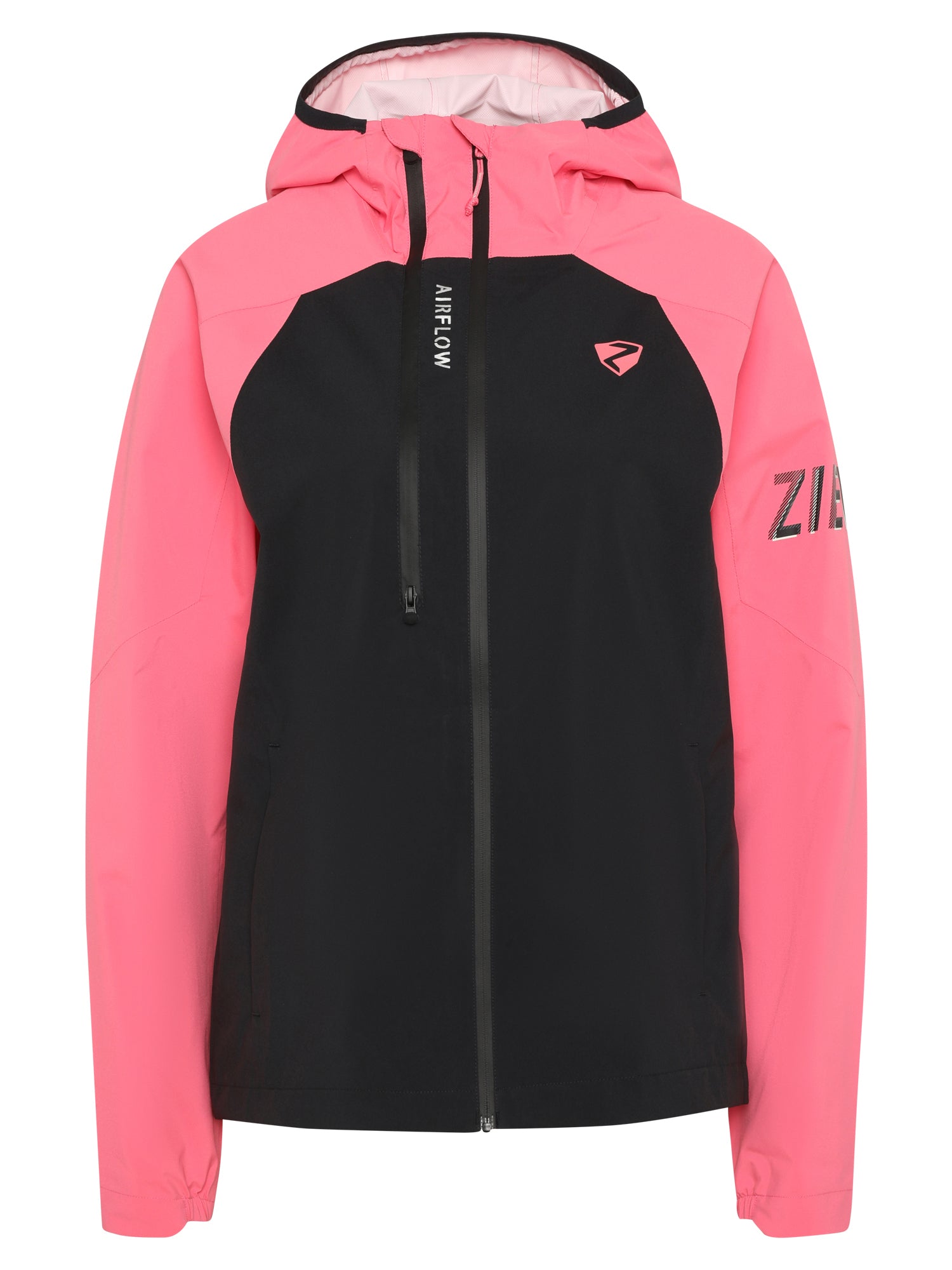 ZIENER NEHLE-Z jacket lady Fahrradjacken ZIENER black.strawberry sorbet 36