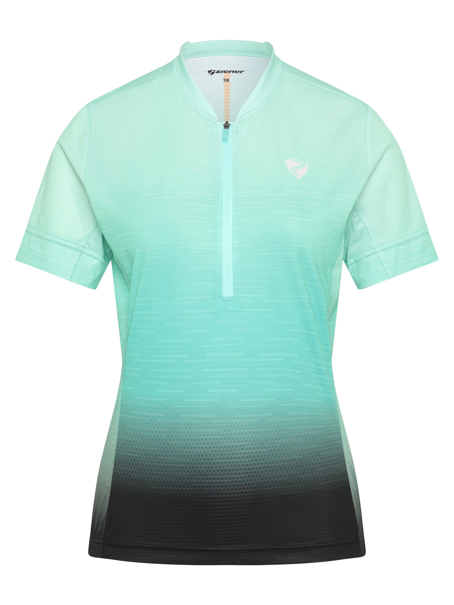 ZIENER NELENIA shirt lady Fahrradtrikots ZIENER bright turquoise.black 36