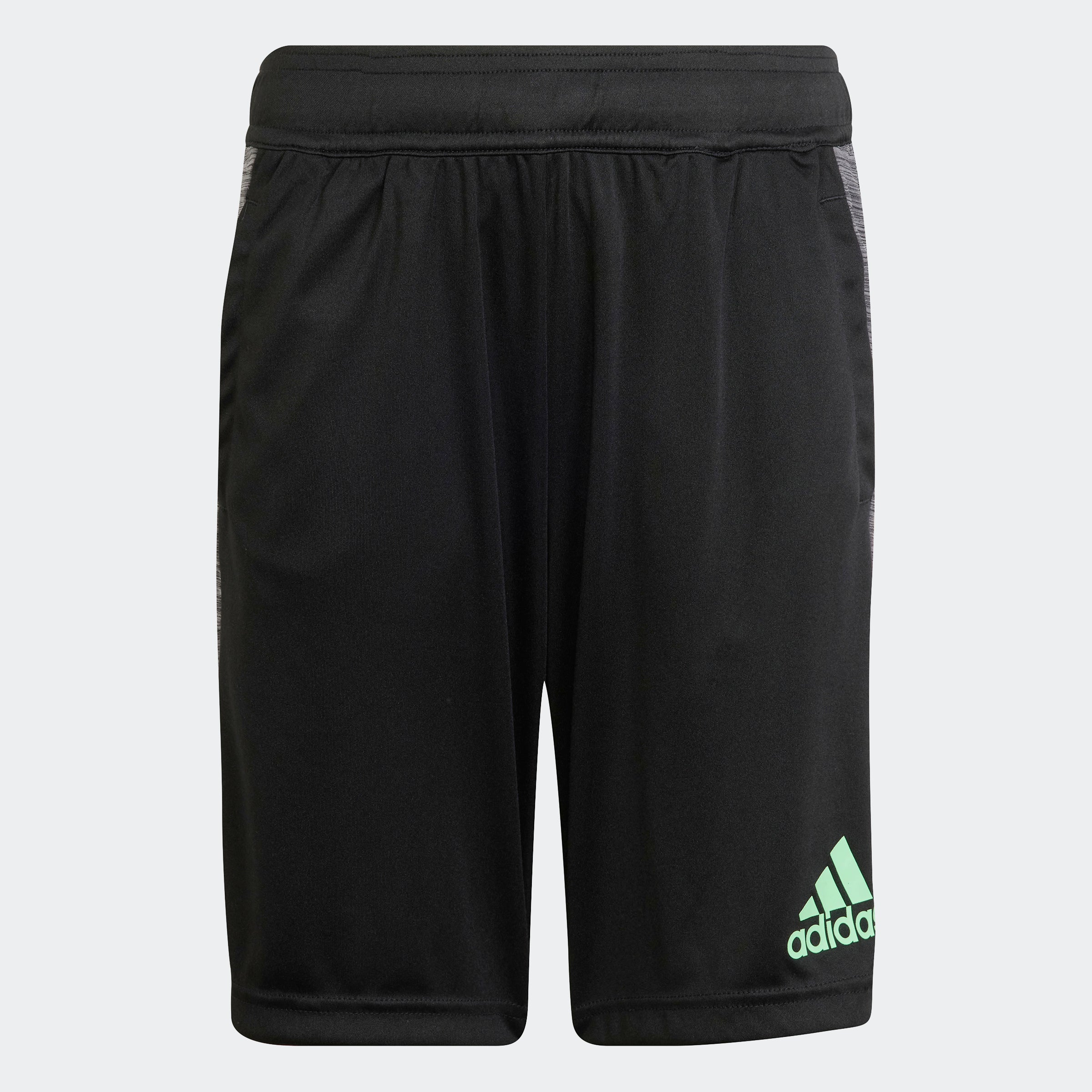 ADIDAS AEROREADY Heather Shorts Kinder Trainingshosen & Jogginghosen ADIDAS BLACK/GRETWO/BEAMGR 128