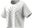 ADIDAS BLUV TEE Damen Trainingsshirts ADIDAS WHITE XS