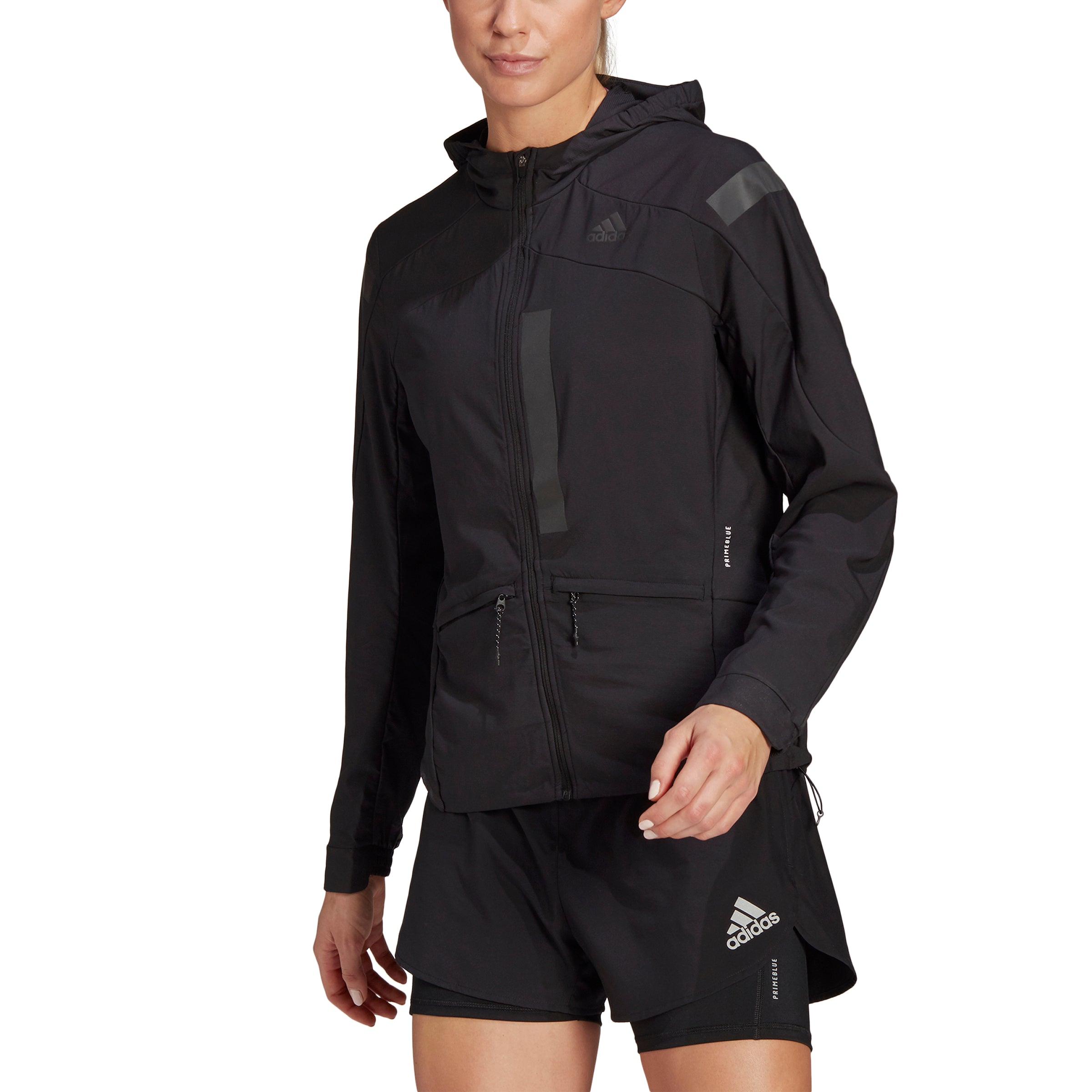 ADIDAS MARATHON JKT W Laufjacken ADIDAS BLACK/BLACK S