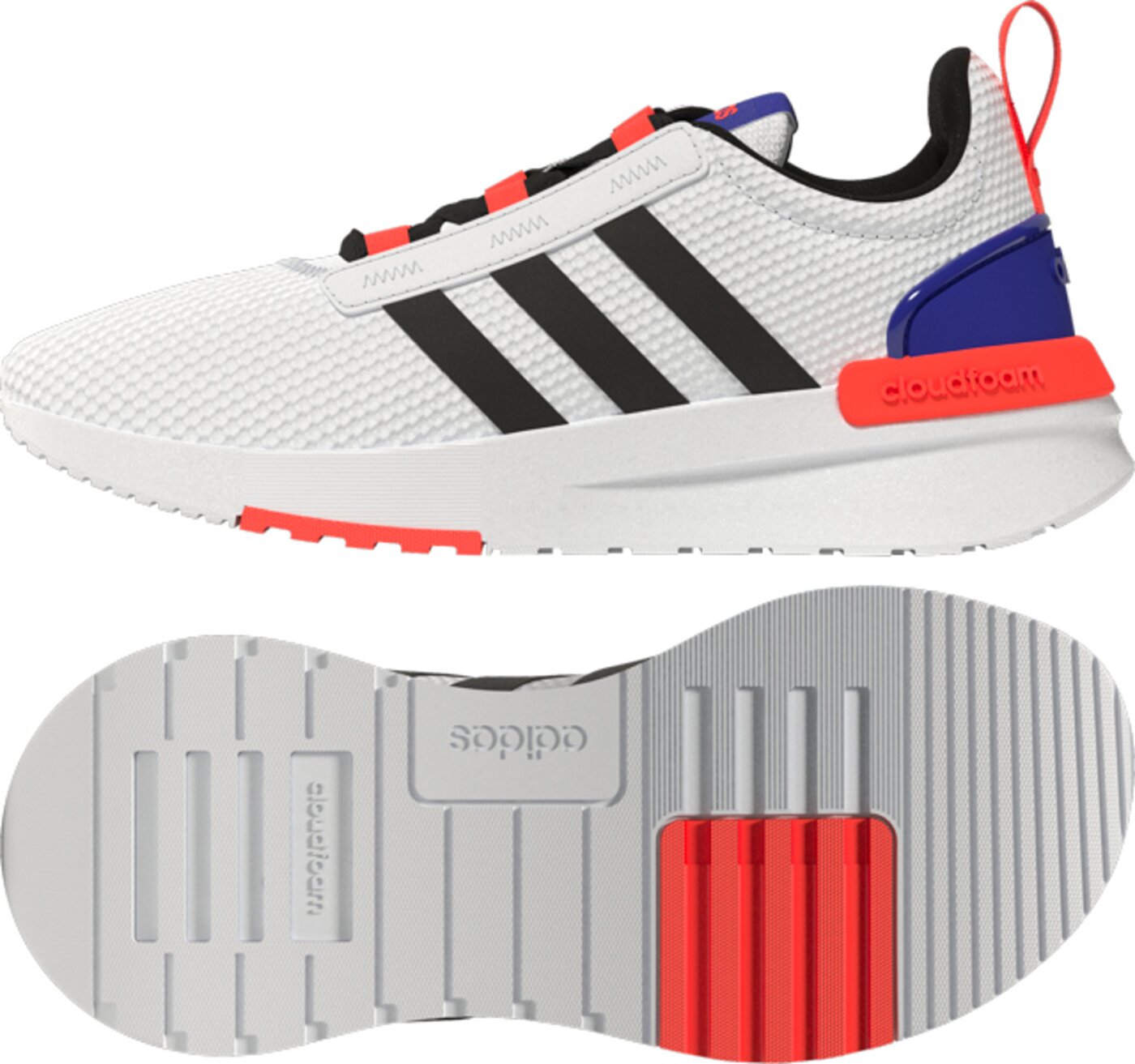 ADIDAS RACER TR21 Kinder Hallensportschuhe ADIDAS FTWWHT/CBLACK/LUCBLU 36