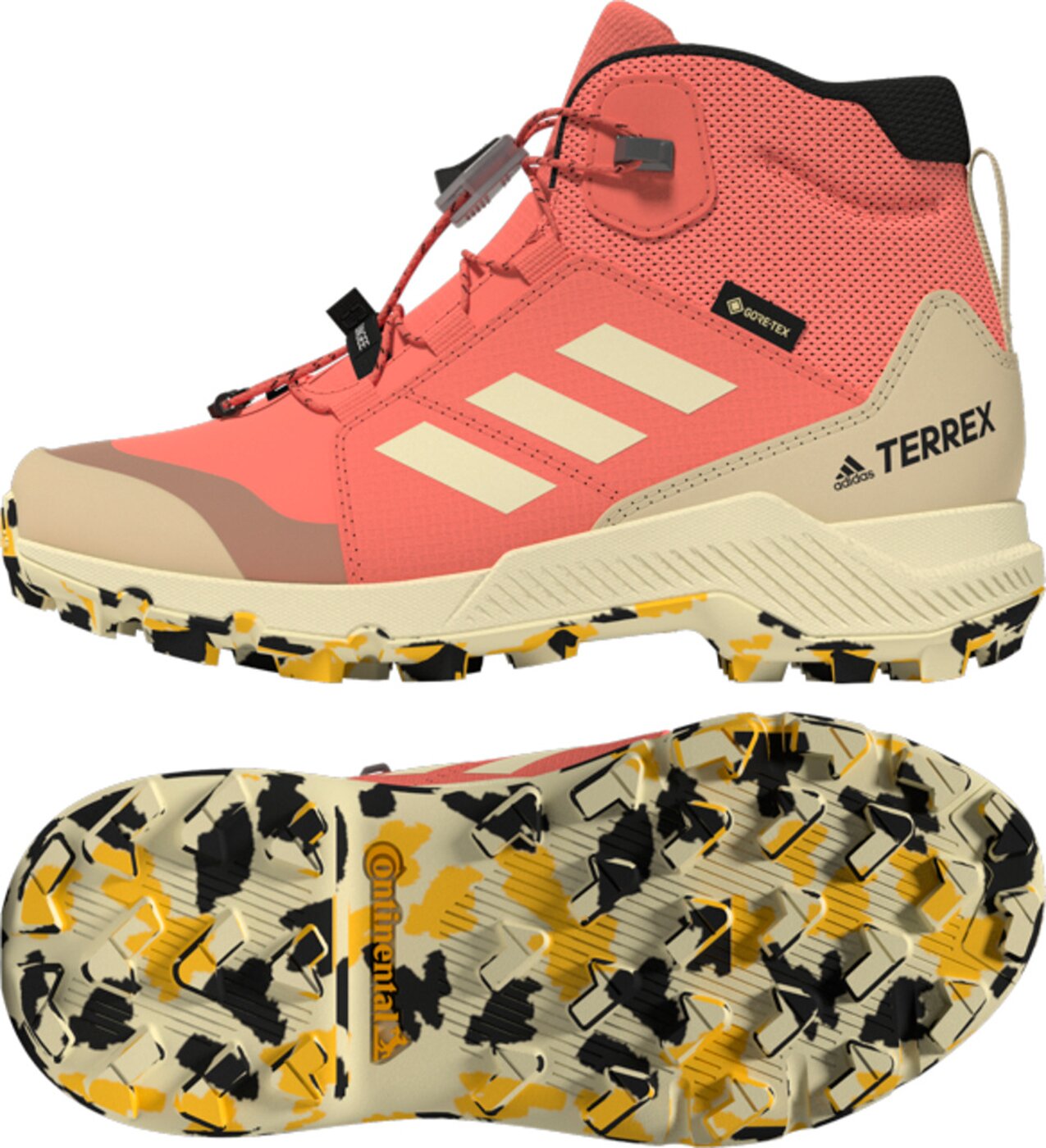 ADIDAS TERREX MID GTX Kinder Wanderstiefel Trekkingschuhe ADIDAS CORFUS/WONWHI/CBLACK 36