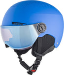 ALPINA Kinder Helm ZUPO VISOR Skihelme ALPINA 80 blue matt 48