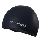 AQUASPHERE PLAIN SILICONE CAP Badekappe AQUASPHERE 0109 BLACK WHITE -