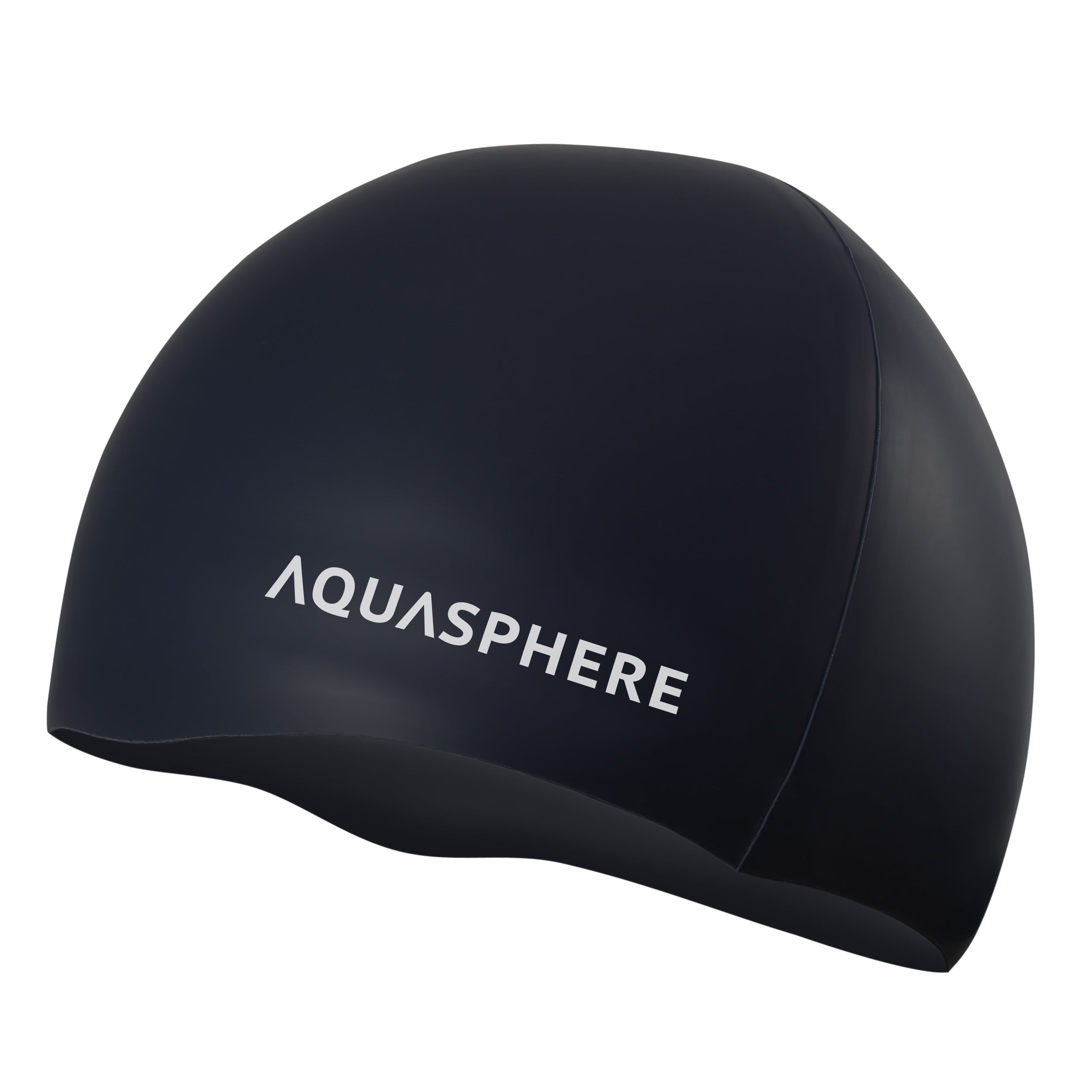 AQUASPHERE PLAIN SILICONE CAP Badekappe AQUASPHERE 0109 BLACK WHITE -