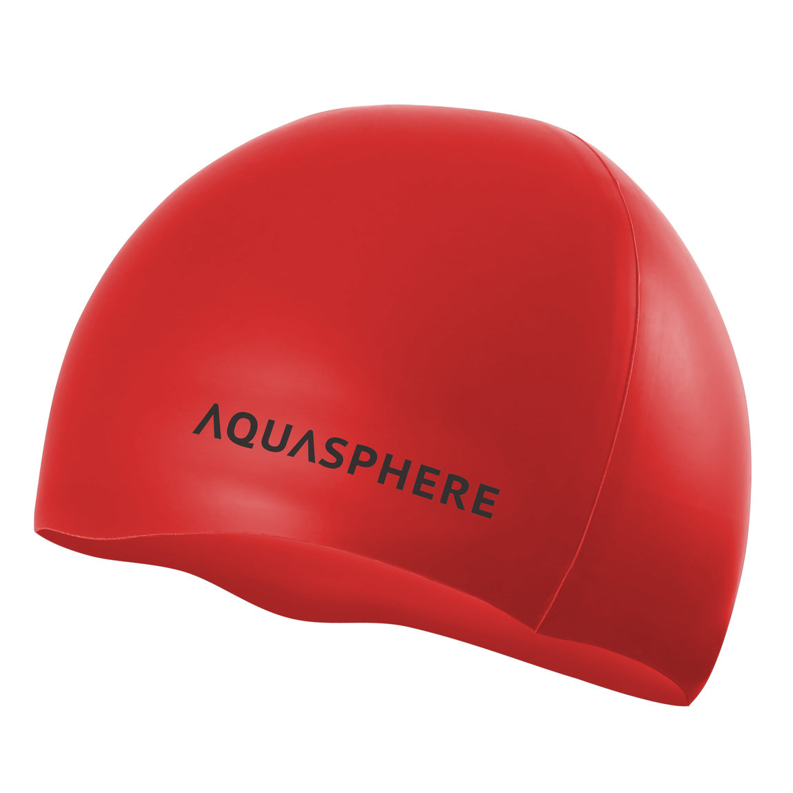 AQUASPHERE PLAIN SILICONE CAP Badekappe AQUASPHERE 0601 RED BLACK -