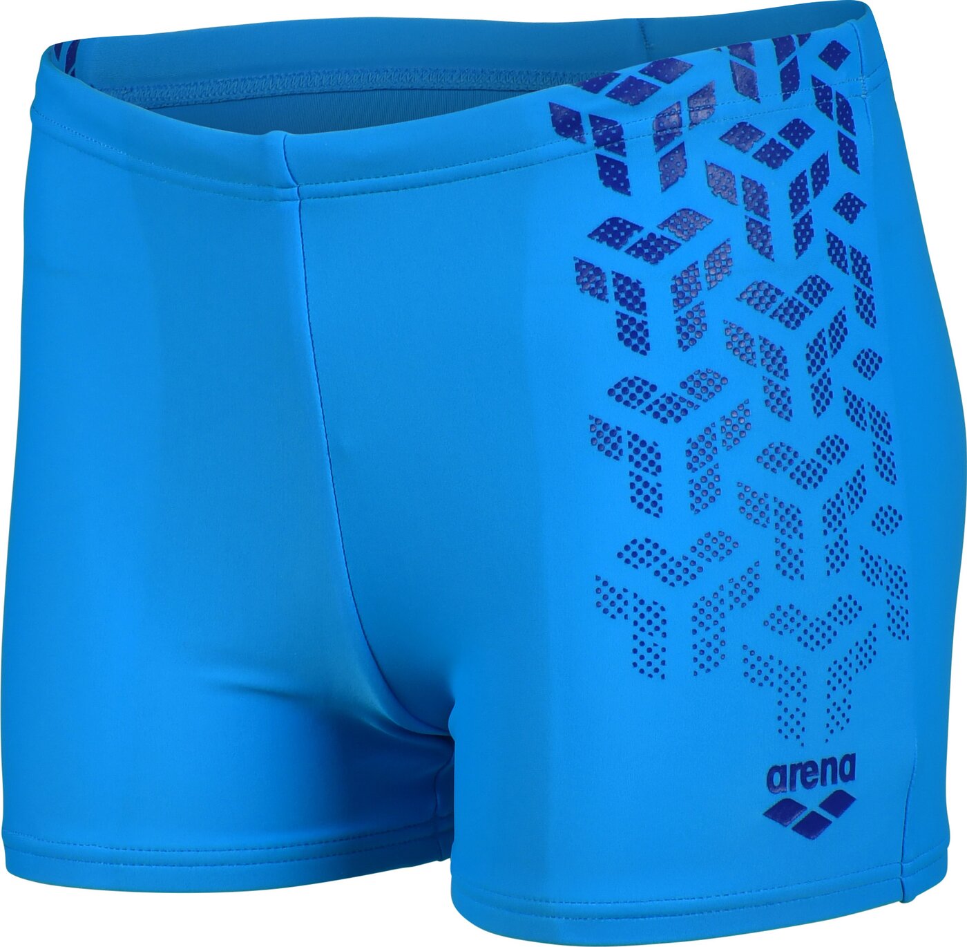 ARENA Pantaloncino Nuoto Bambino Graphic - Unisex, In Poliestere Riciclato, Resistente Al Cloro, Asciugatura Rapida - Lunghezza 22 Cm, Fodera Frontale, Cordino - 2