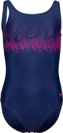 ARENA GIRLS' SWIMSUIT U BACK GRAPHIC Badeanzug ARENA NAVY 116
