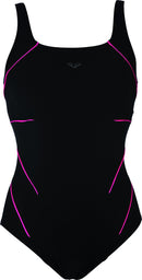 ARENA W JEWEL ONE PIECE LOW C CUP R Badeanzug ARENA BLACK-ROSE VIOLET 38