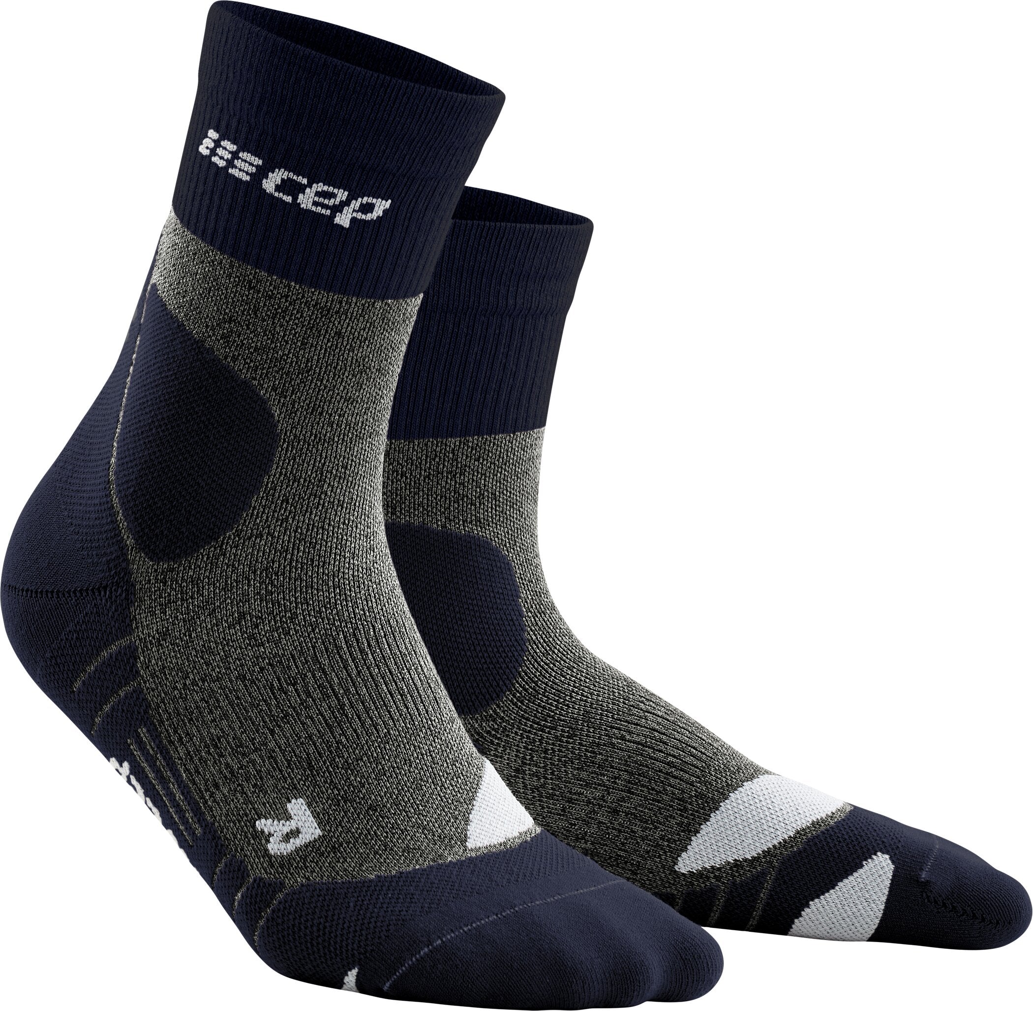CEP Herren Hiking Merino Mid Cut Socks Wandersocken CEP peacoat/grey III