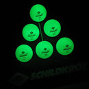 DONIC SCHILDKRÖT TT-Ball GLOW IN THE DARK POLY 40+, Tischtennis DONIC SCHILDKRÖT