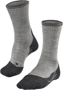 FALKE Herren Trekking Socken "TK2 Wool Silk" Wandersocken FALKE 3400 light grey 39-41