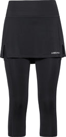 HEAD Damen Skort CLUB 3/4 Tights Skort W Tennishosen HEAD BK black XS