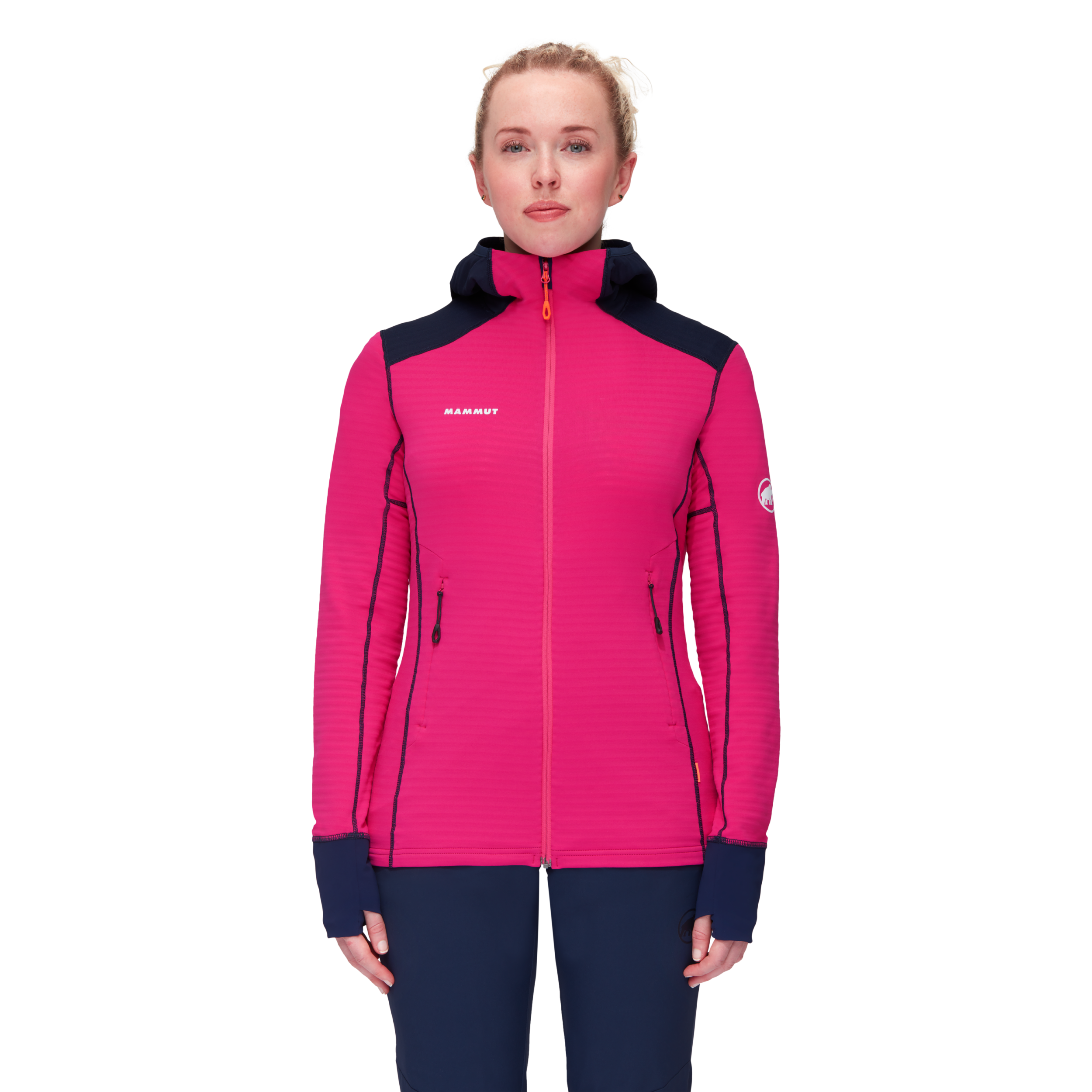 MAMMUT Taiss Light ML Hooded Jacket Women Fleecejacken & Pullover MAMMUT 6214 pink-marine S