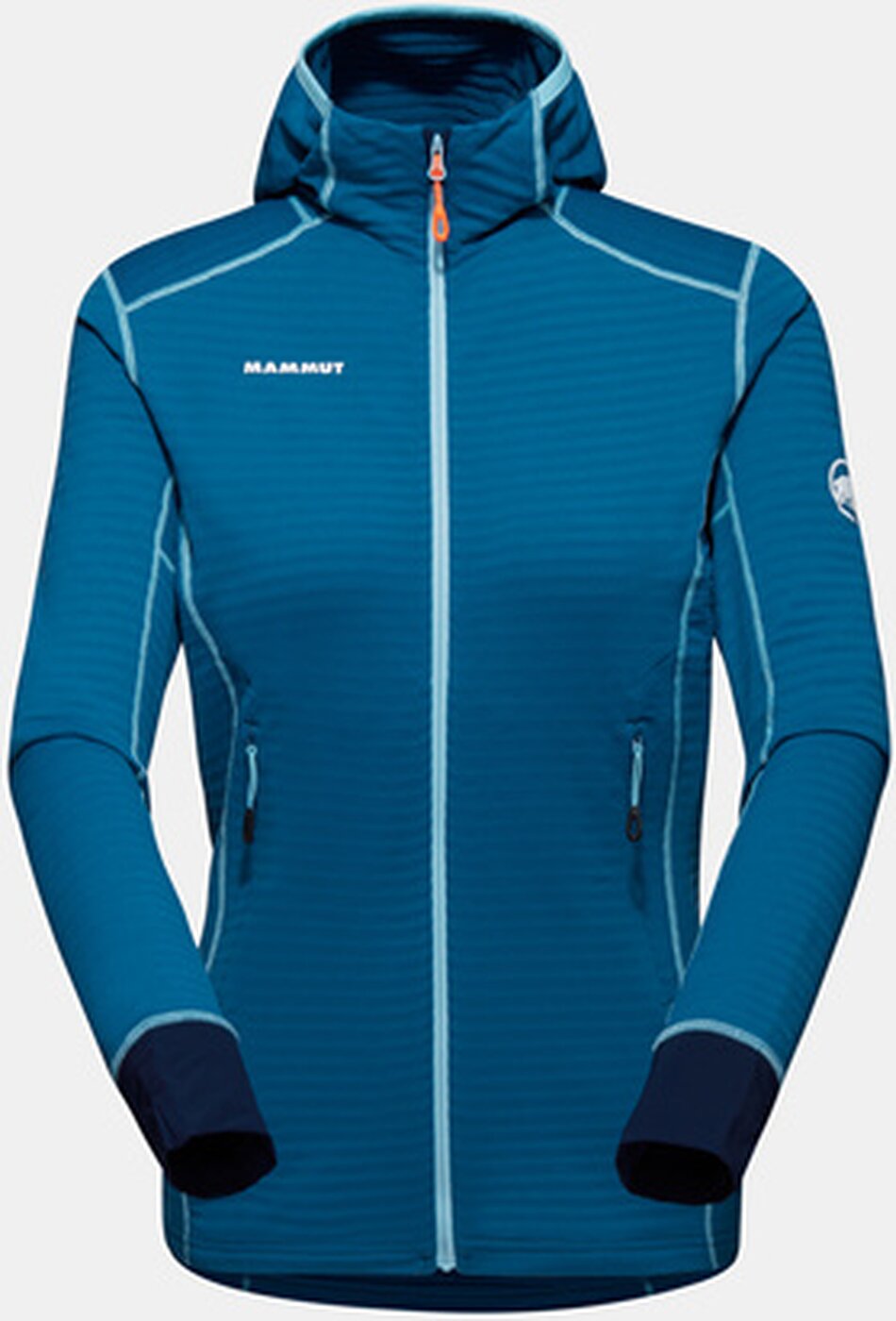 MAMMUT Taiss Light ML Hooded Jacket Women Fleecejacken & Pullover MAMMUT 50553 deep ice-cool blue S
