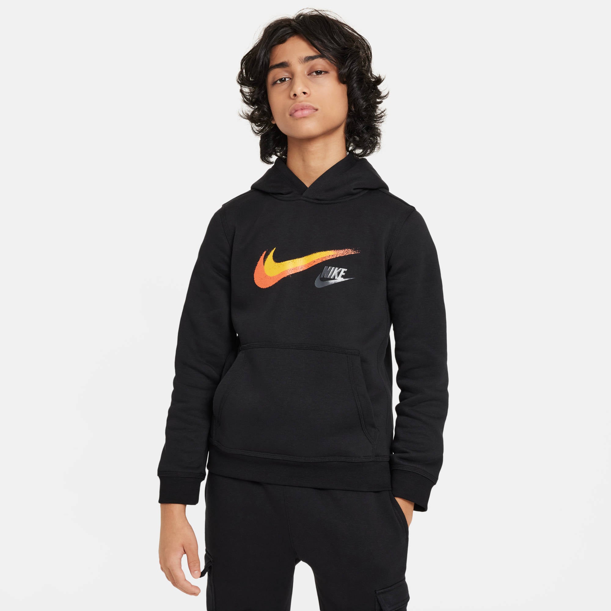 NIKE B NSW SI FLC PO HOODY BB Trainingsjacken NIKE BLACK M