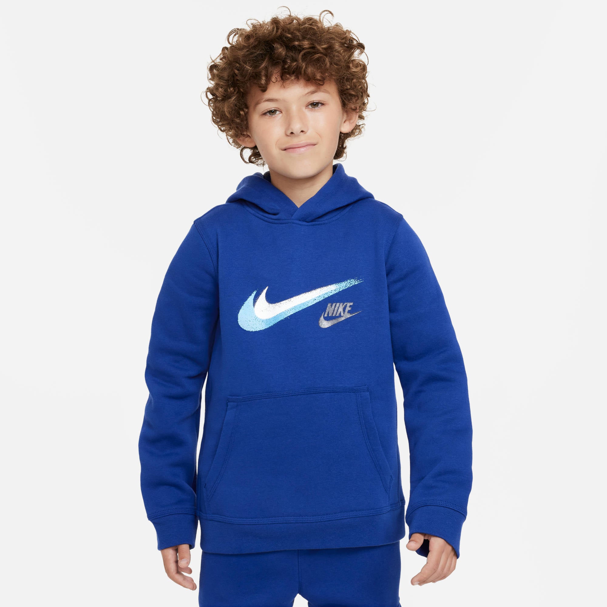 NIKE B NSW SI FLC PO HOODY BB Trainingsjacken NIKE DEEP ROYAL BLUE S
