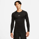 NIKE M NP DF TIGHT TOP LS Trainingsjacken NIKE BLACK/WHITE S