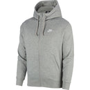 NIKE M NSW CLUB HOODIE FZ BB Trainingsjacken NIKE DK GREY HEATHER/MATTE SILV S
