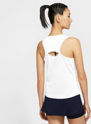 NIKE W NKCT DF VCTRY TANK Tennisoberteile NIKE WHITE/BLACK XS