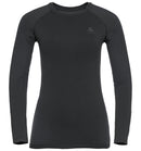 ODLO Damen Unterhemd BL TOP Crew neck l/s PERFORMAN Unterhemden ODLO 60212 black - new odlo graphit XS