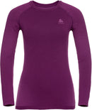 ODLO Damen Unterhemd BL TOP Crew neck l/s PERFORMAN Unterhemden ODLO 30692 charisma - purple cactus S