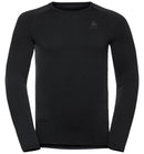 ODLO Herren Unterhemd BL TOP Crew neck l/s PERFORMAN Unterhemden ODLO 60212 black - new odlo graphit S