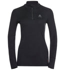 ODLO BL TOP Turtle neck l/s half zi Unterhemden ODLO 15000 black XS