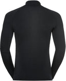 ODLO Herren Unterhemd BL TOP Turtle neck l/s half zip Unterhemden ODLO