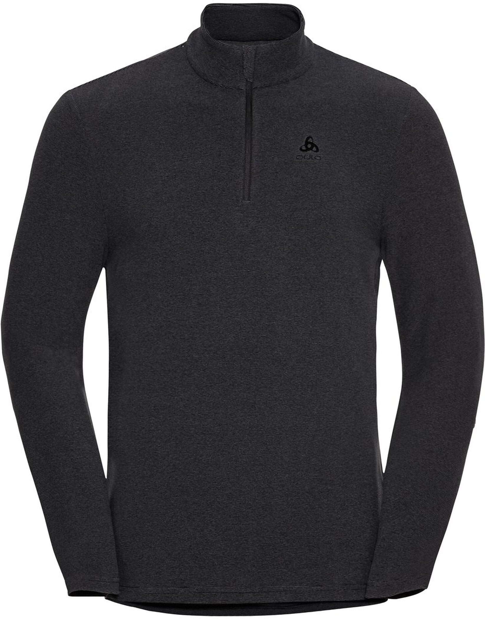 ODLO Mid layer 1/2 zip ROY Skifleece ODLO 19360 shale grey - black strip L