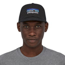 PATAGONIA P-6 Logo Trucker Hat Caps PATAGONIA Black -